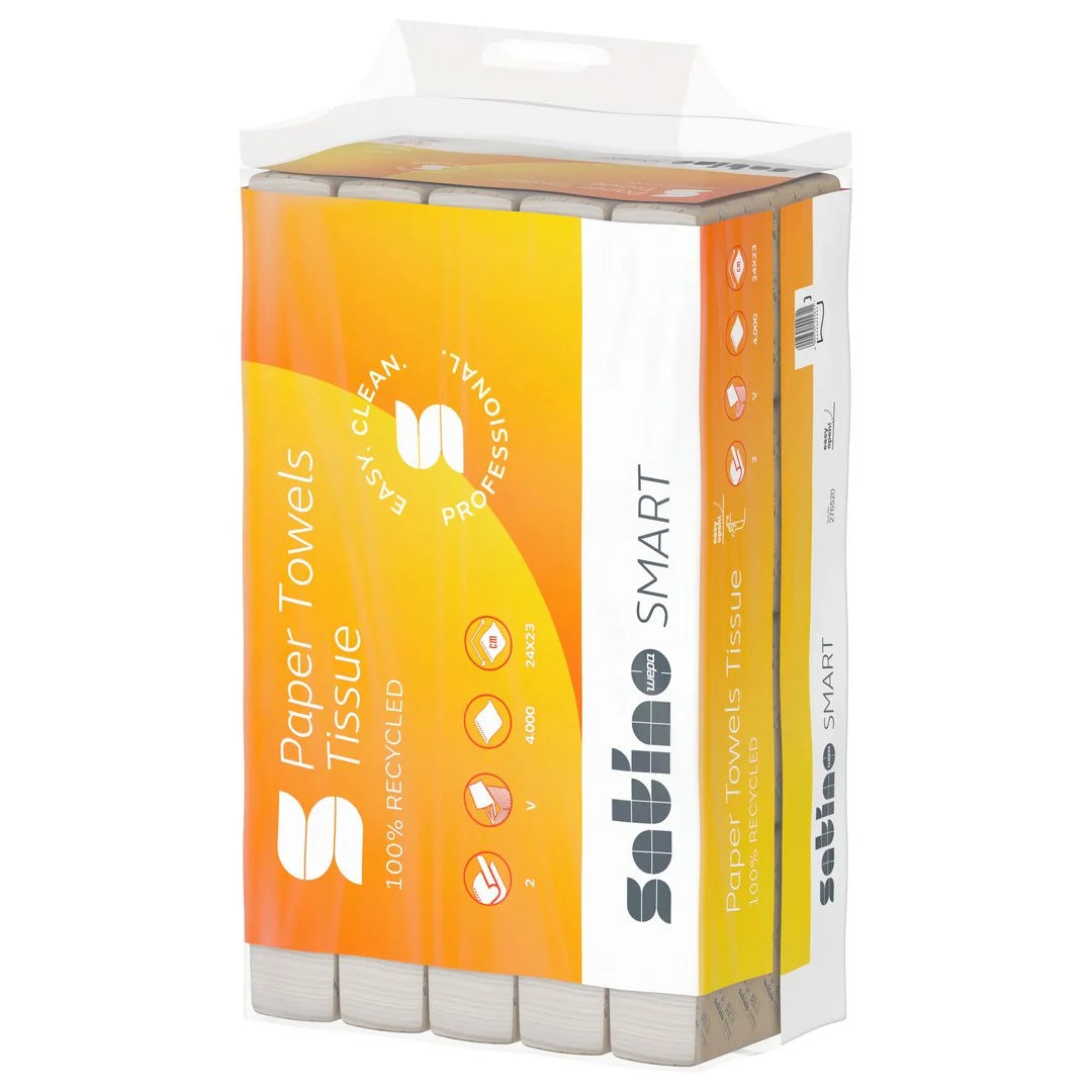 Satino Smart Falthandtücher, 2-lagig, V-Falz